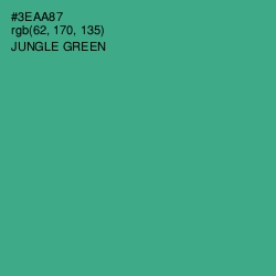 #3EAA87 - Jungle Green Color Image